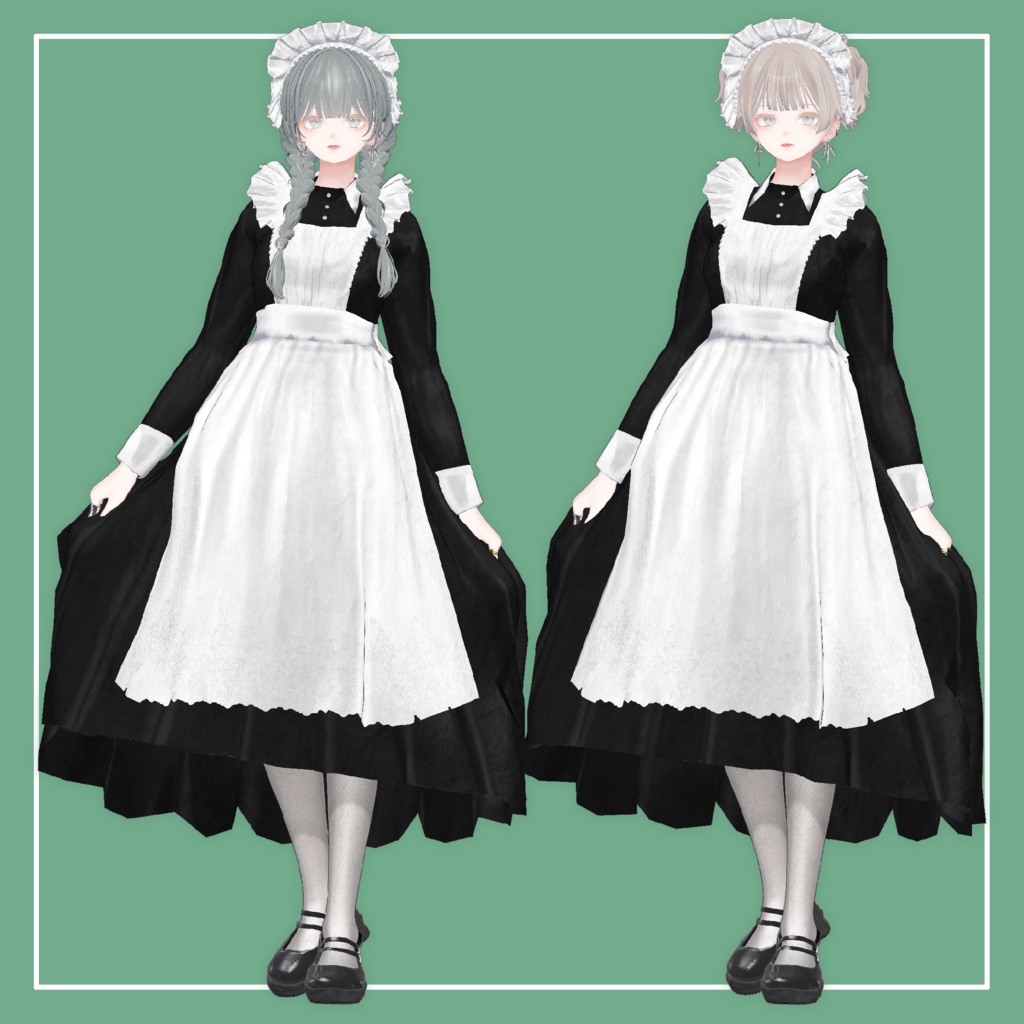 【VRChat】森羅専用 クラシカルメイド服(MA対応)