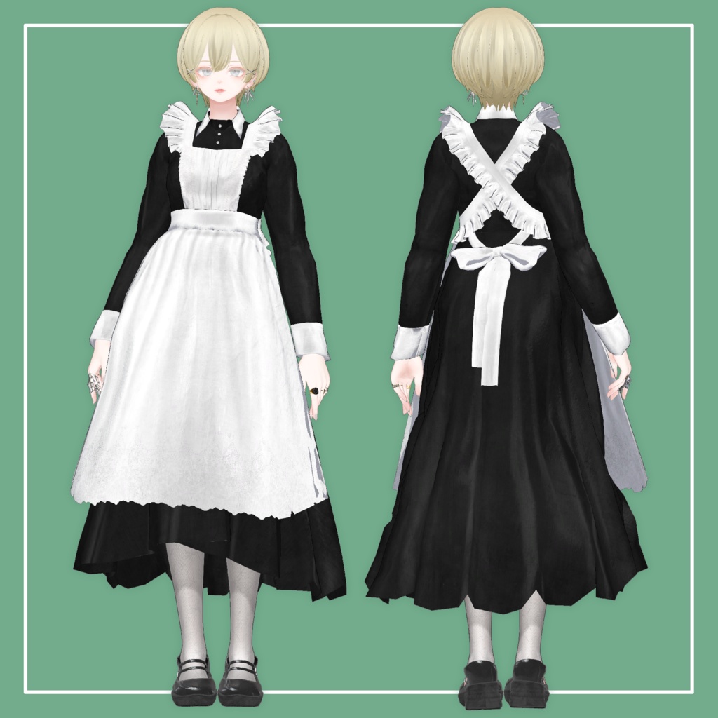 【VRChat】森羅専用 クラシカルメイド服(MA対応)