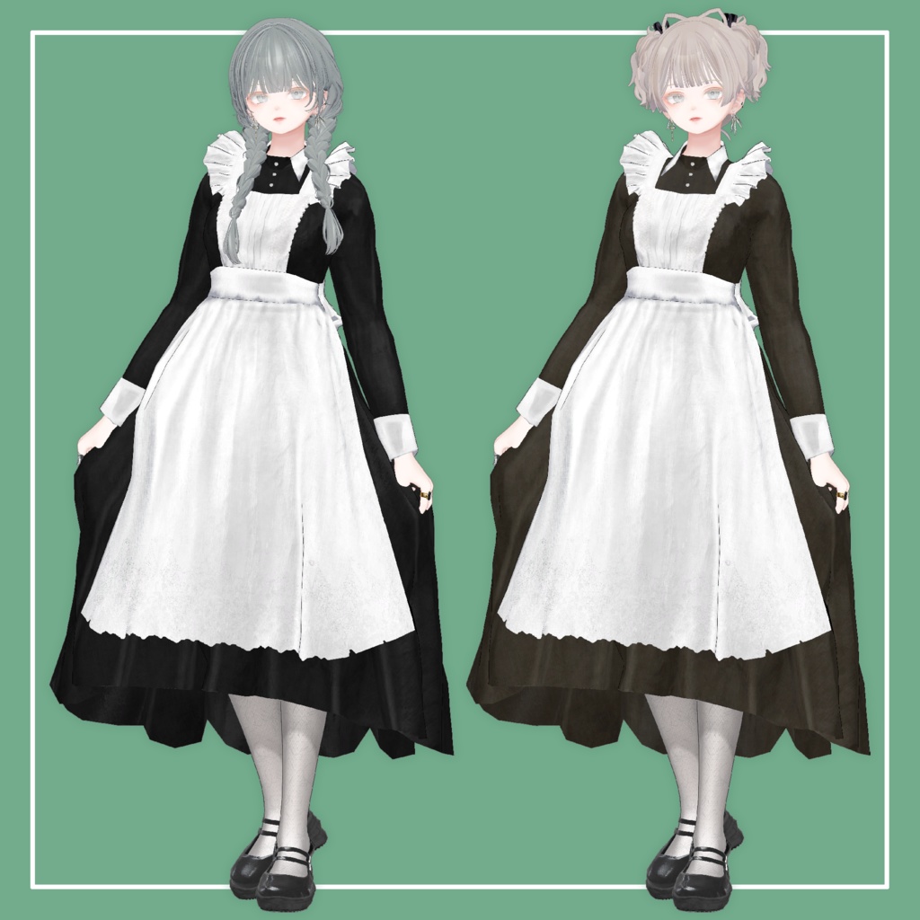 【VRChat】森羅専用 クラシカルメイド服(MA対応)