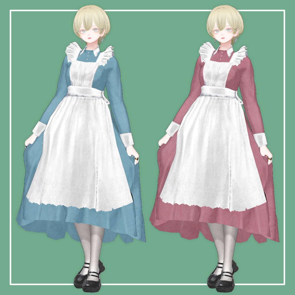 【VRChat】森羅専用 クラシカルメイド服(MA対応)