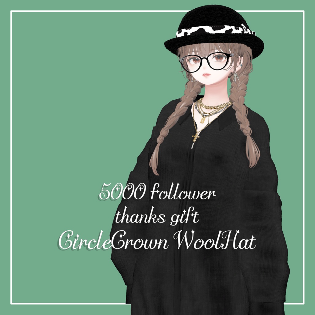 【VRChat】5000フォロワー記念 CircleCrown WoolHat