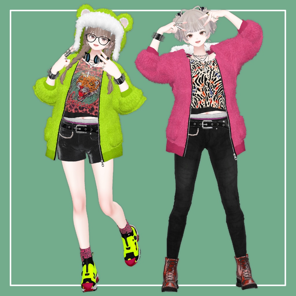 【VRChat】森羅専用 Hoodie ver.KUMA(MA対応)