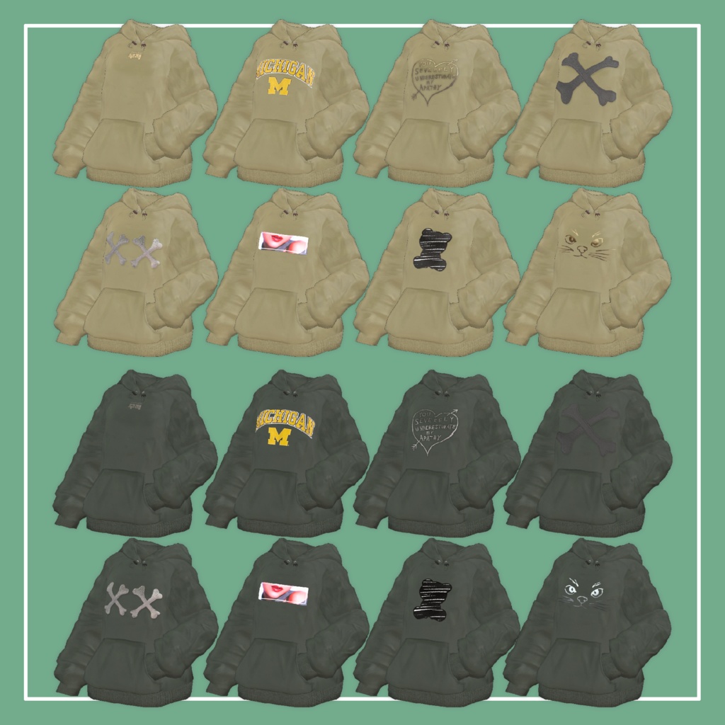 【VRChat】Marycia専用 Hoodie(MA対応)