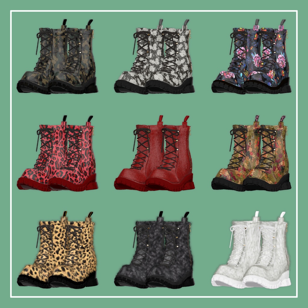 【VRChat】Marycia専用 8Hole Boots(MA対応)