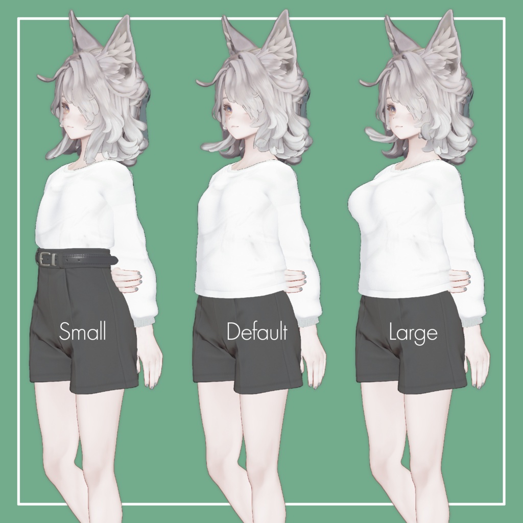 【VRChat】Marycia専用 Long Tee(MA対応)