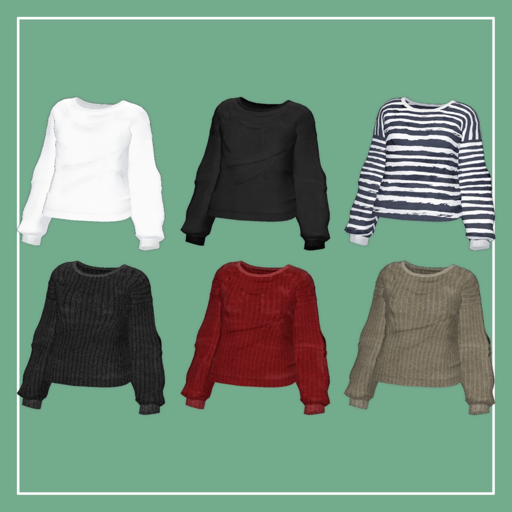 【VRChat】Marycia専用 Long Tee(MA対応)