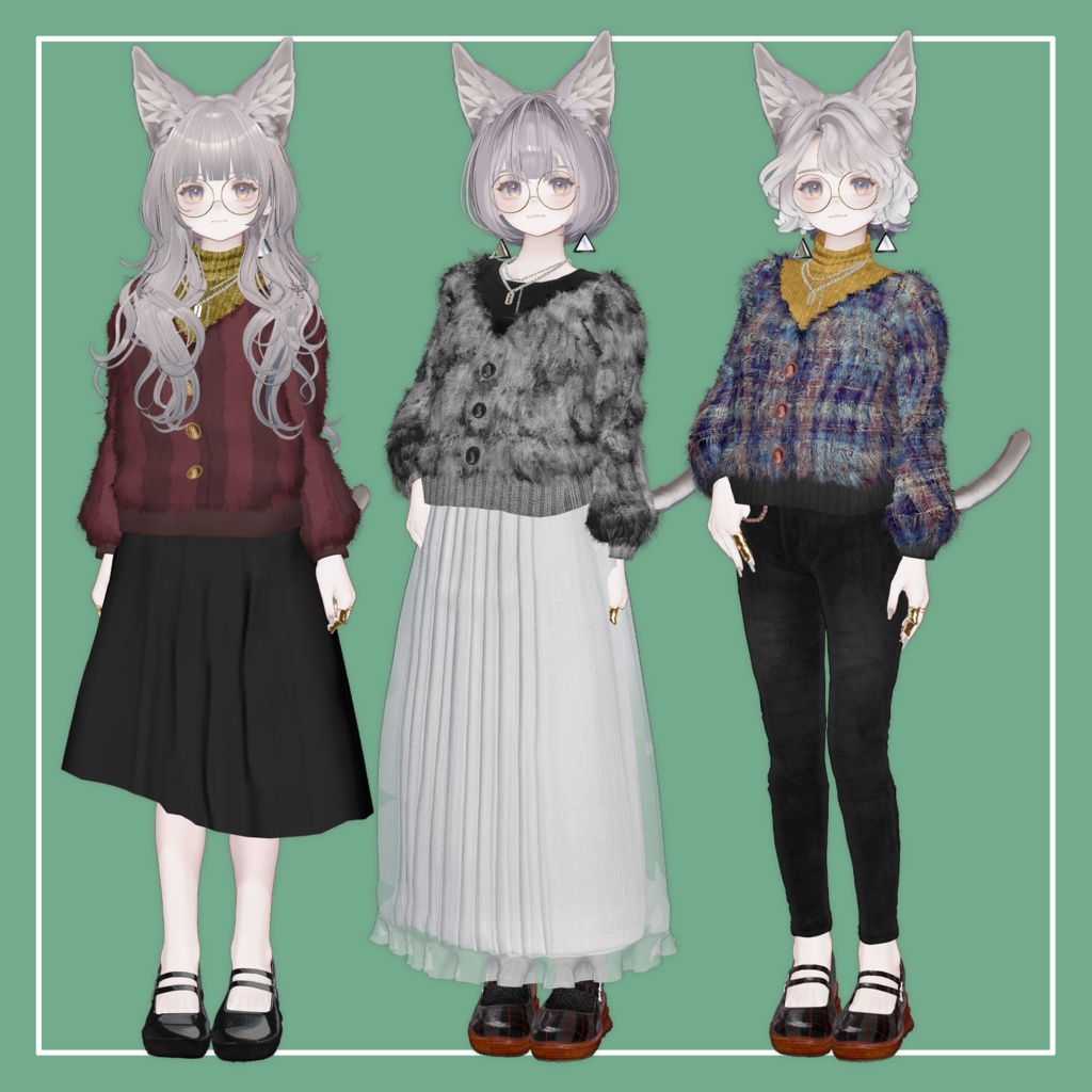 【VRChat】Marycia専用 Knit Tops(MA対応)