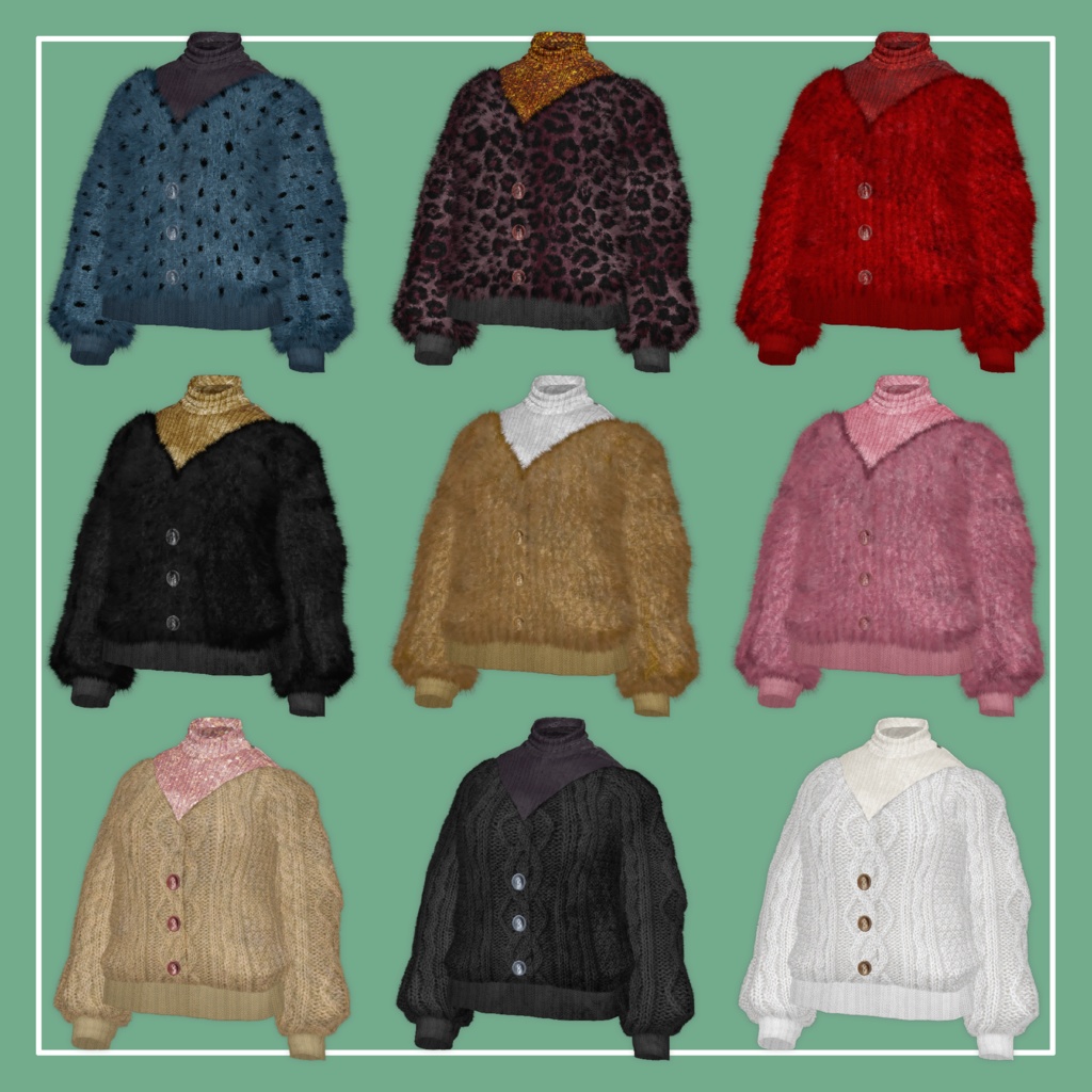 【VRChat】Marycia専用 Knit Tops(MA対応)