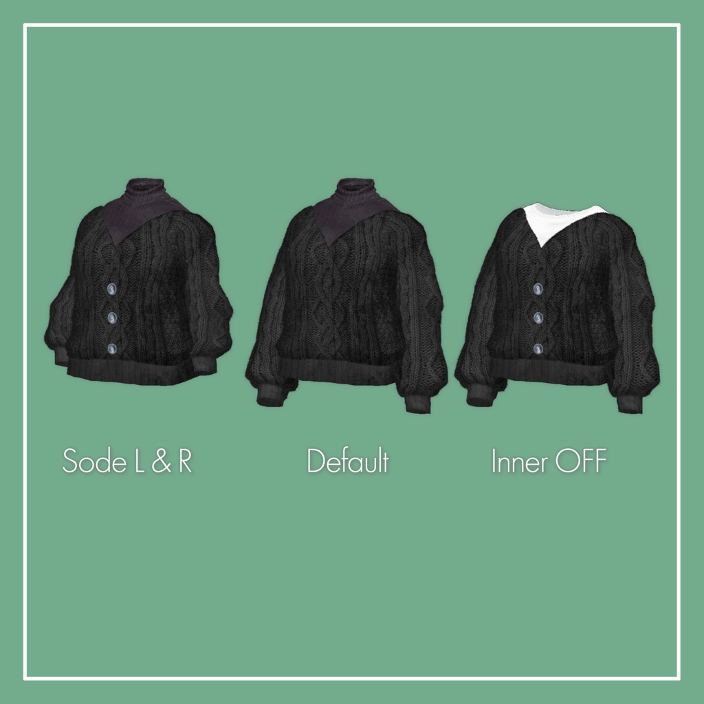 【VRChat】Marycia専用 Knit Tops(MA対応)