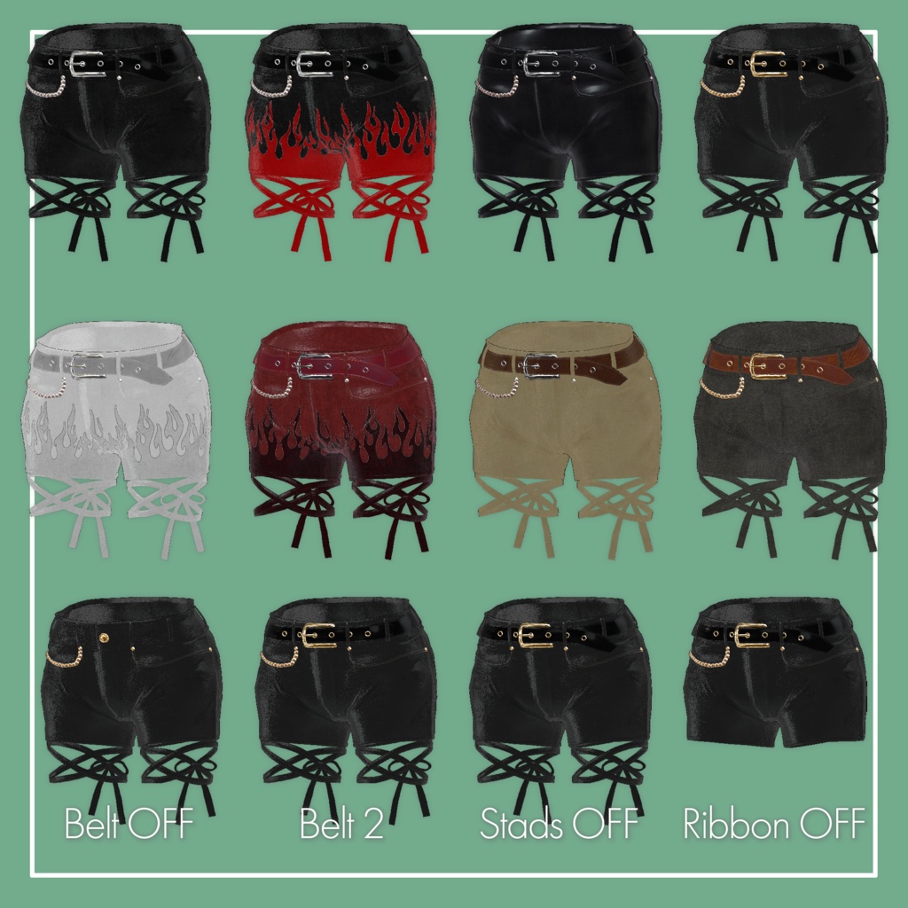 【VRChat】Marycia専用 RibbonPants(MA対応)