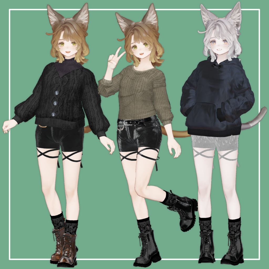 【VRChat】Marycia専用 RibbonPants(MA対応)