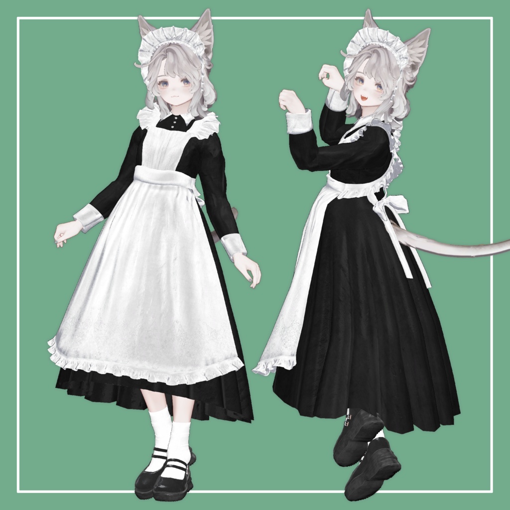 【VRChat】Marycia専用 クラシカルメイド服(MA対応)