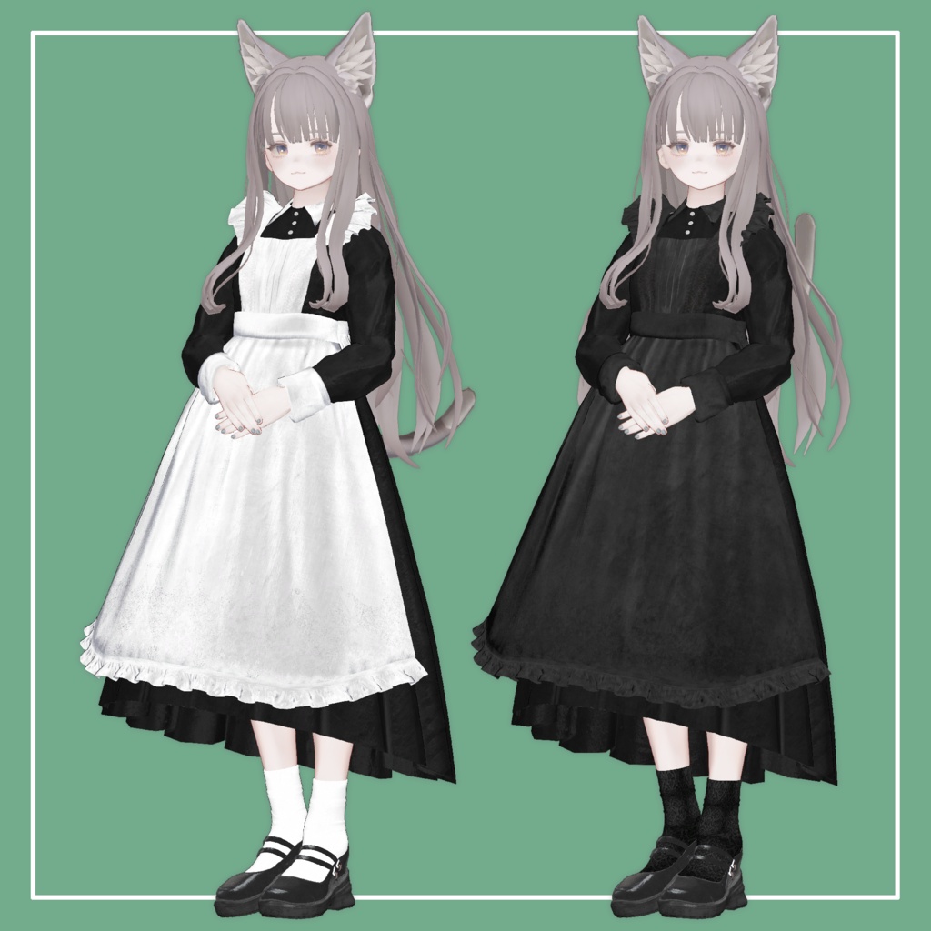 【VRChat】Marycia専用 クラシカルメイド服(MA対応)