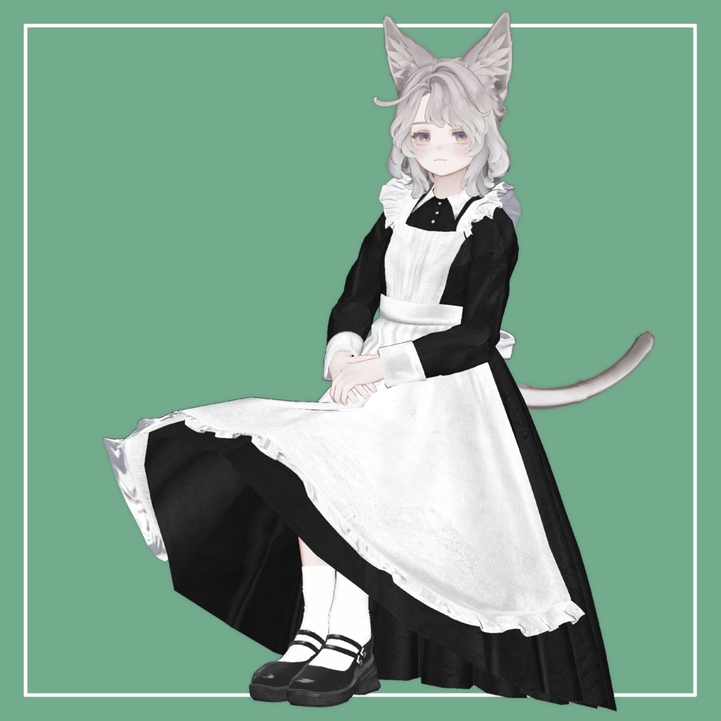 【VRChat】Marycia専用 クラシカルメイド服(MA対応)