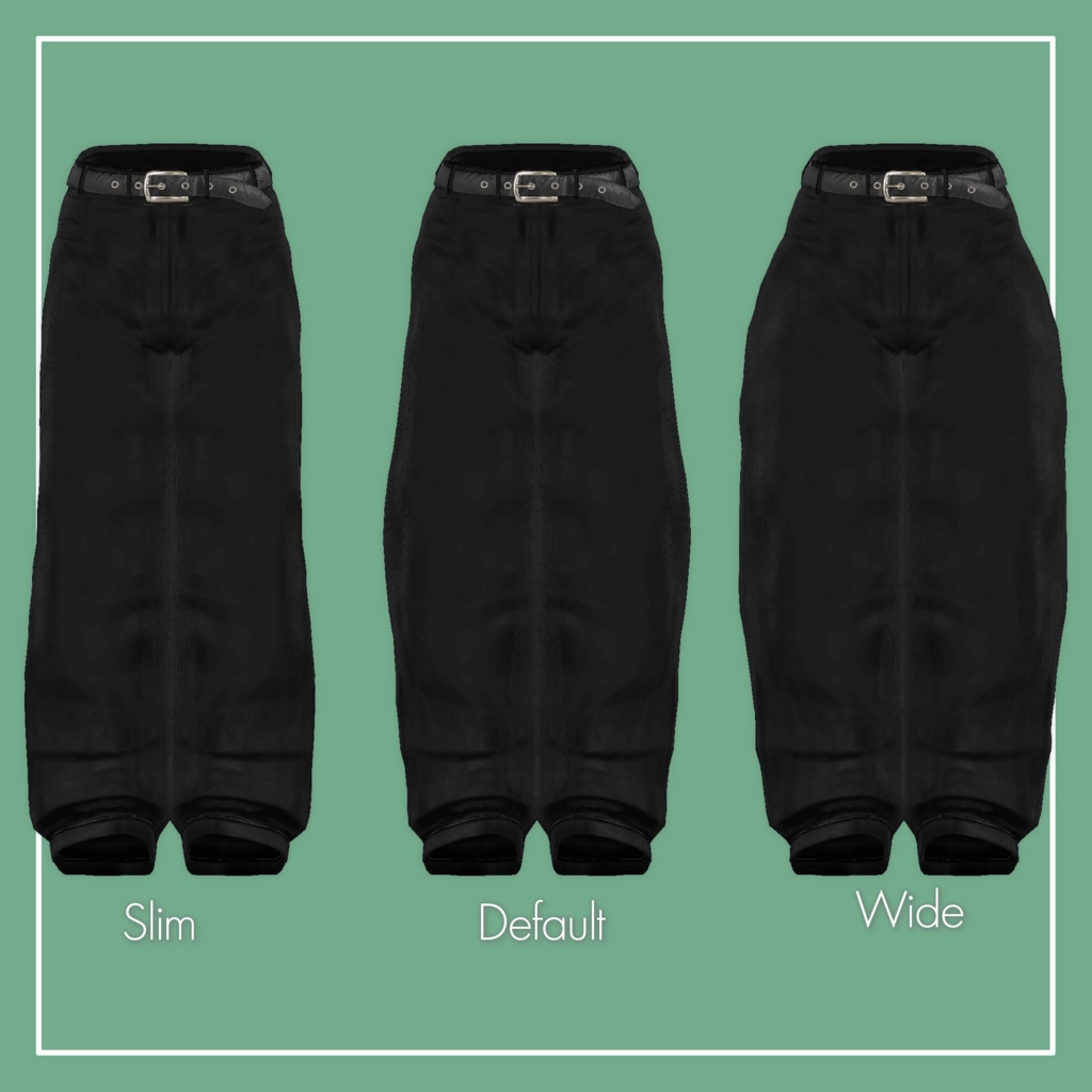 【VRChat】Marycia専用 WidePants(MA対応)