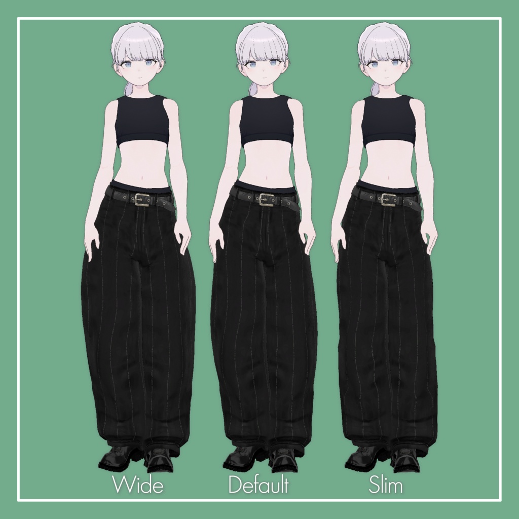 【VRChat】Grus / Lapwing専用 WidePants(MA対応)
