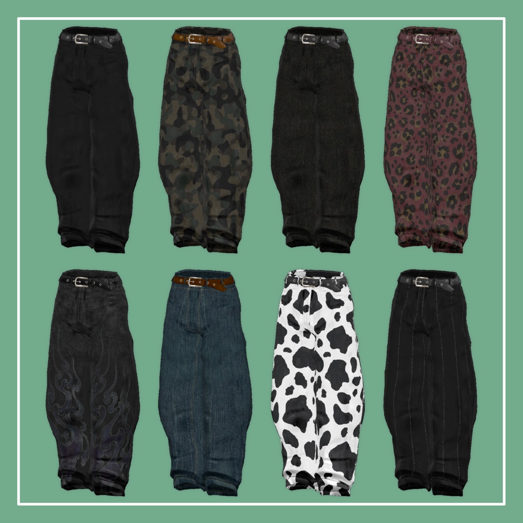 【VRChat】Grus / Lapwing専用 WidePants(MA対応)