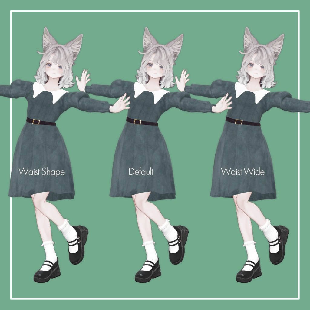 【VRChat】Marycia専用 Simple Onepiece(MA対応)