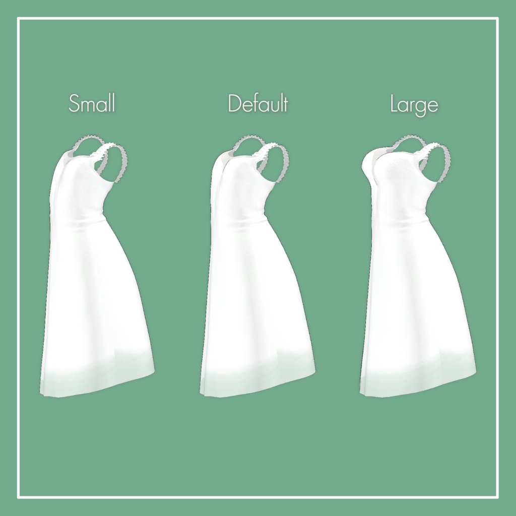 【VRChat】Marycia専用 ワンピース+リボンシューズ(MA対応)