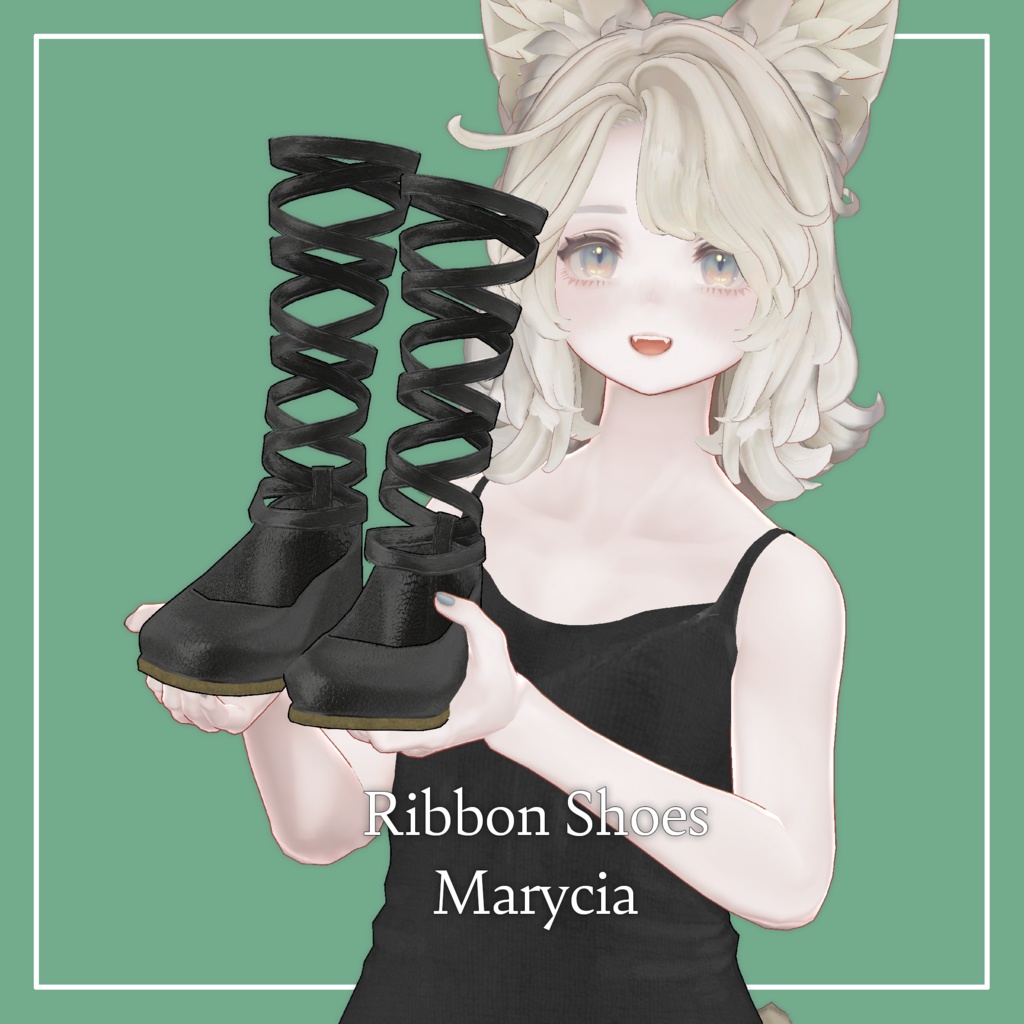 【VRChat】Marycia専用 ワンピース+リボンシューズ(MA対応)