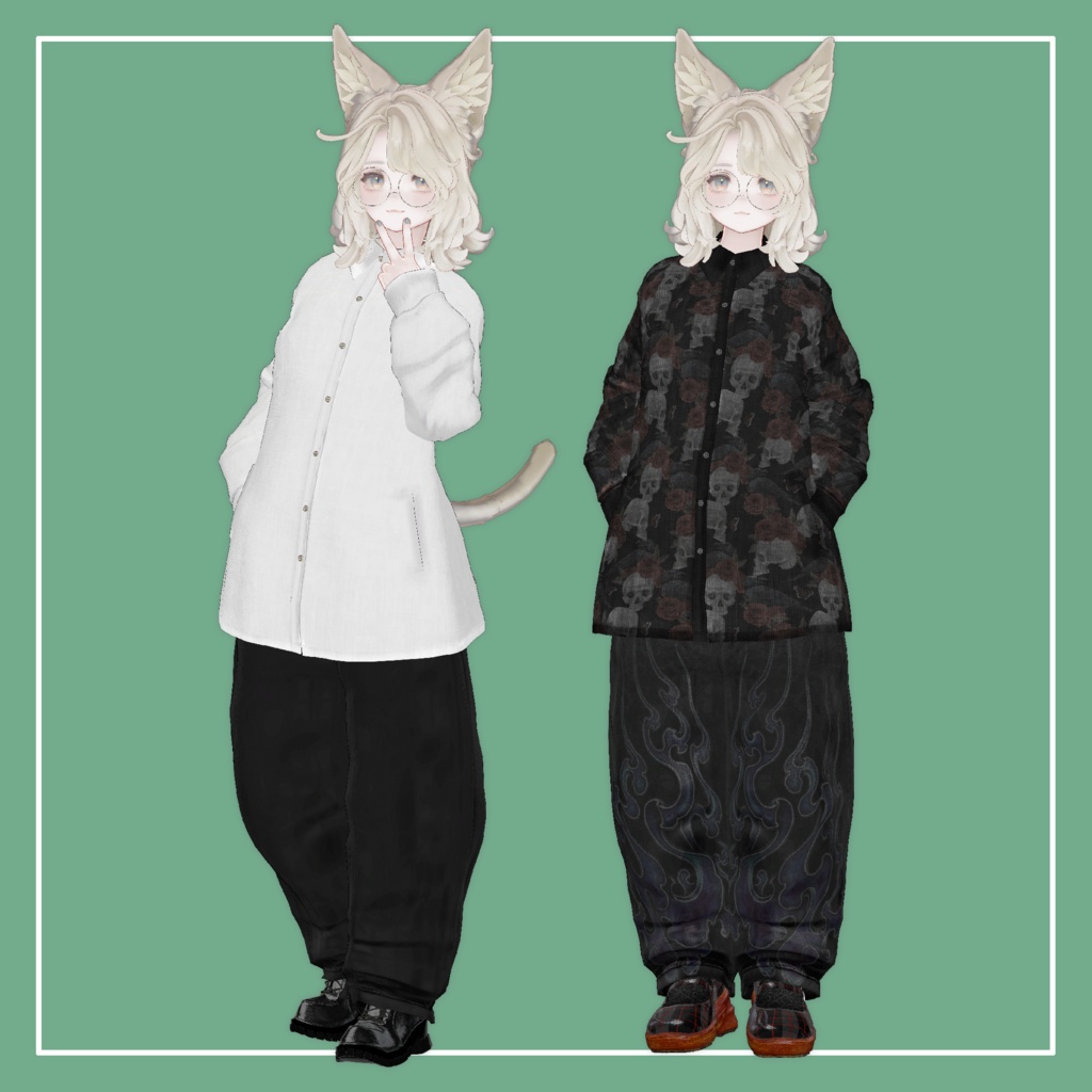 【VRChat】Marycia専用 Big Shirt(MA対応)