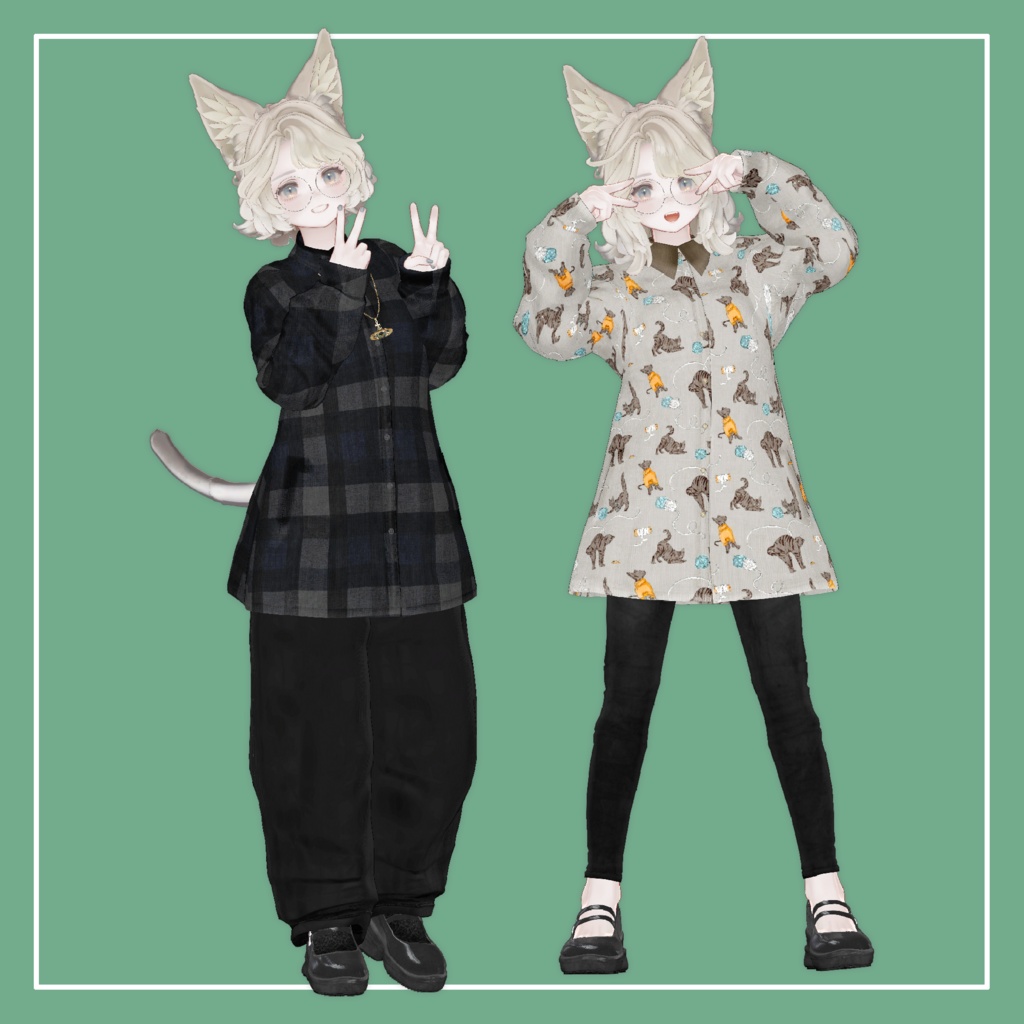 【VRChat】Marycia専用 Big Shirt(MA対応)