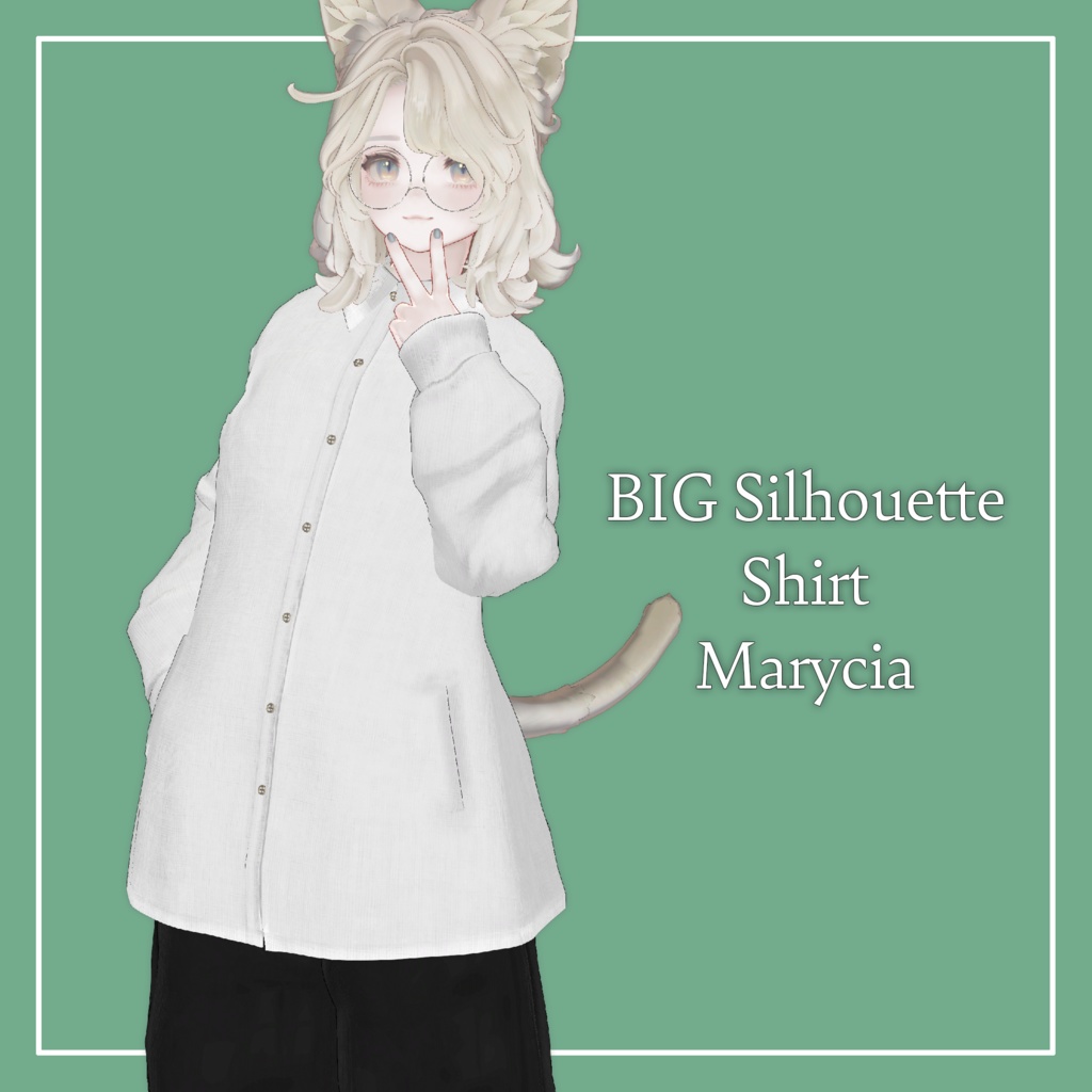 【VRChat】Marycia専用 Big Shirt(MA対応)