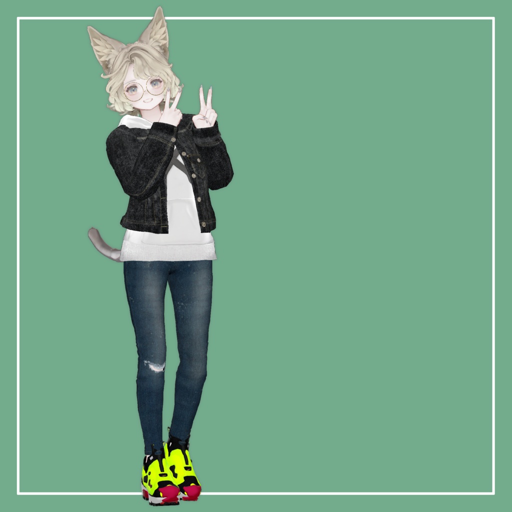 【VRChat】Marycia専用 Denim Jacket(MA対応)
