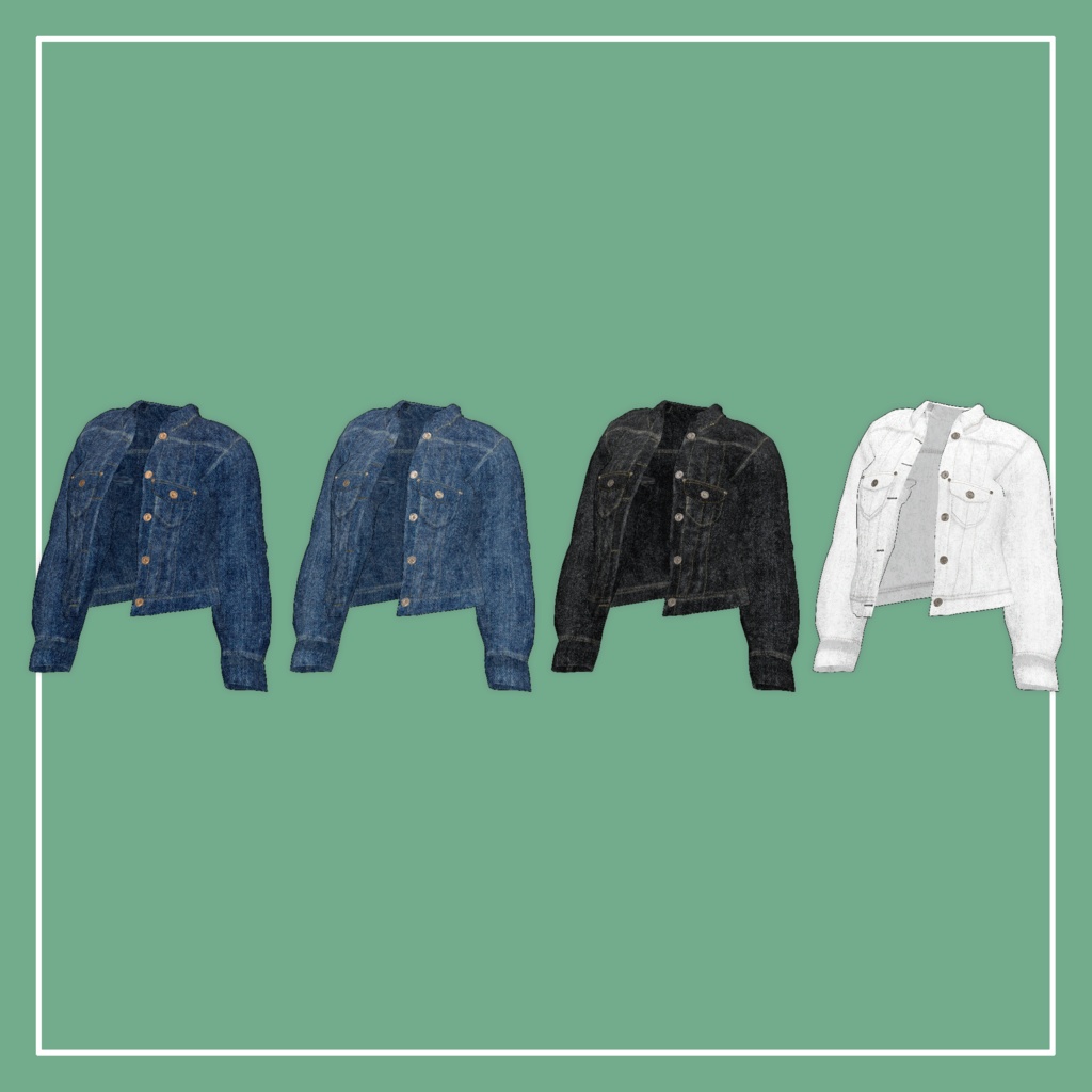 【VRChat】Marycia専用 Denim Jacket(MA対応)