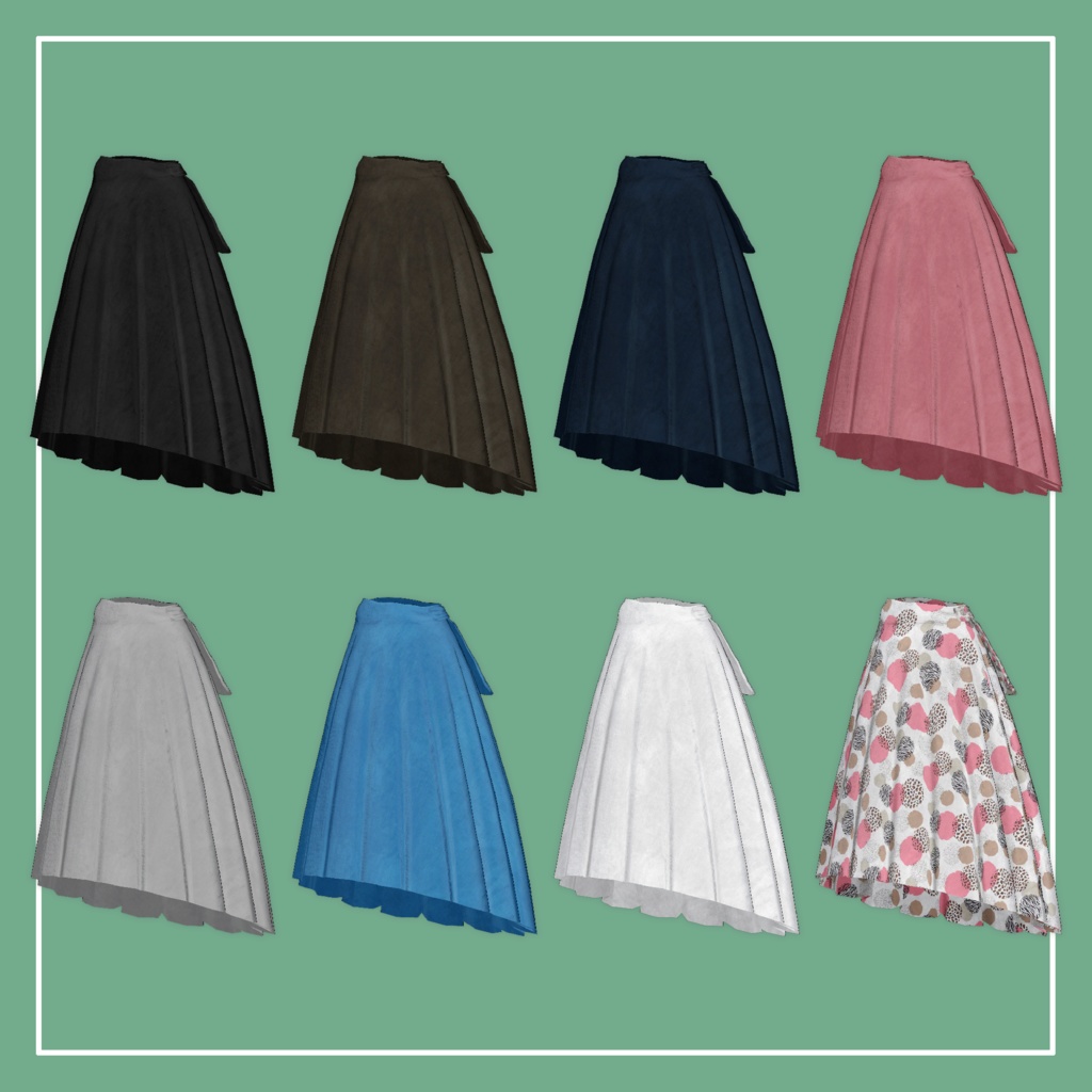 【VRChat】Marycia専用 Long Skirt(MA対応)