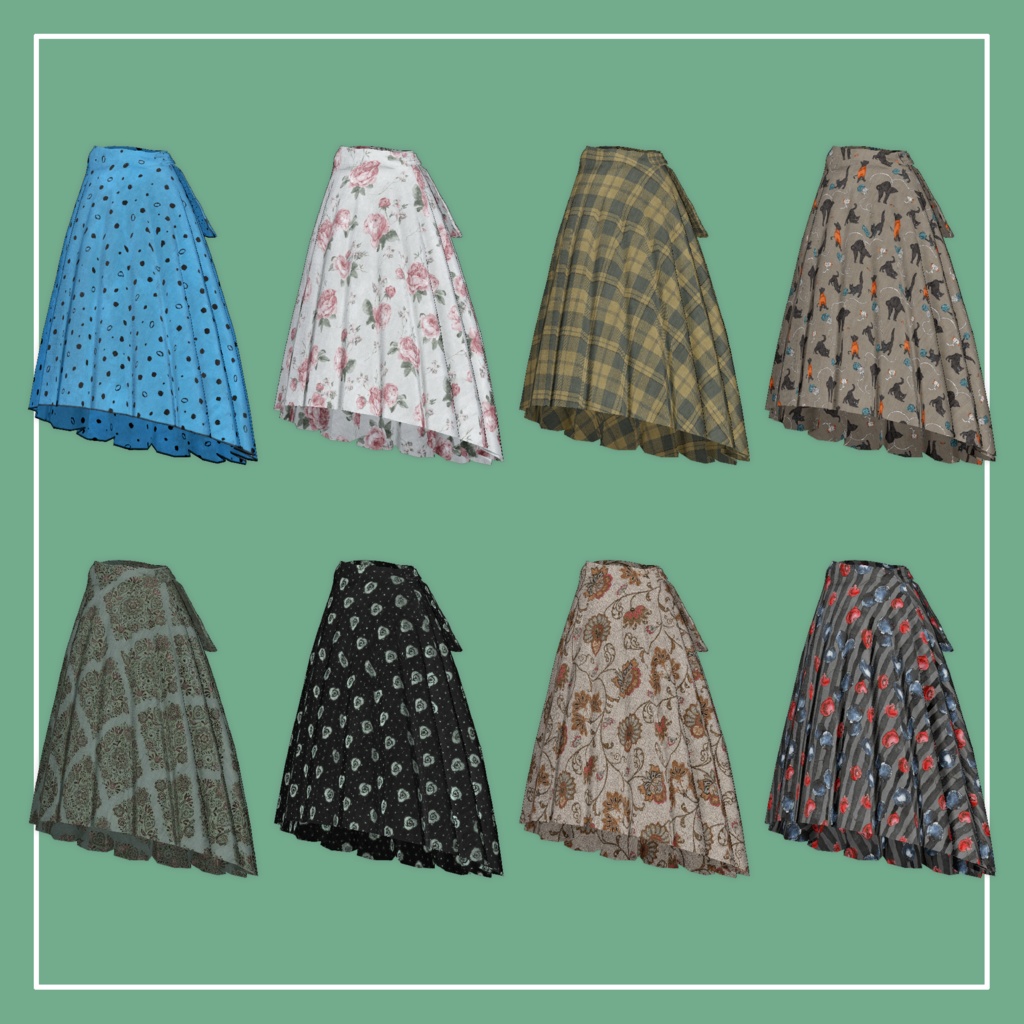 【VRChat】Marycia専用 Long Skirt(MA対応)