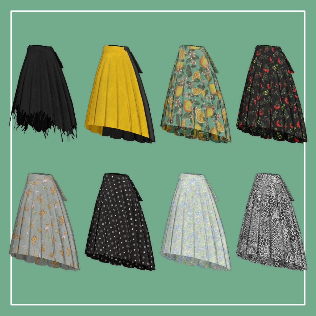 【VRChat】Marycia専用 Long Skirt(MA対応)