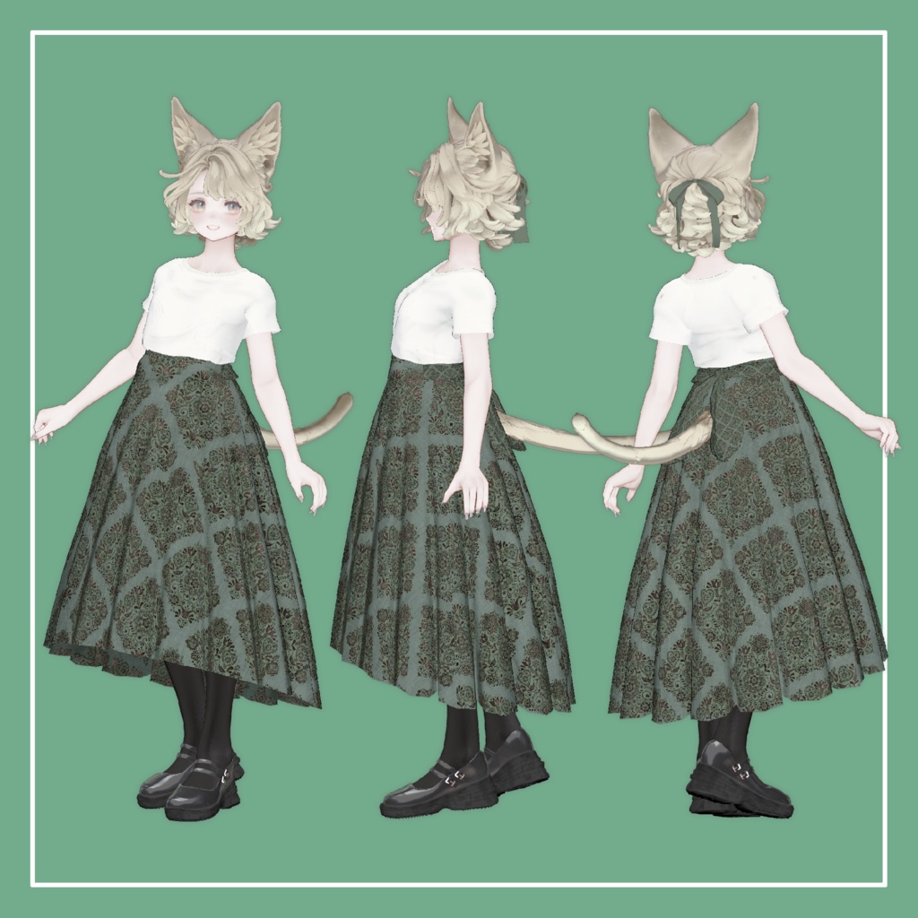 【VRChat】Marycia専用 Long Skirt(MA対応)