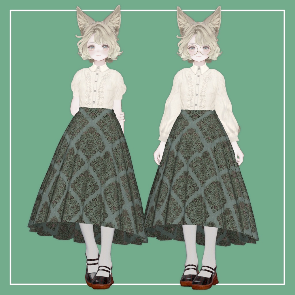 【VRChat】Marycia専用 LongSkirt専用ブラウス(MA対応)