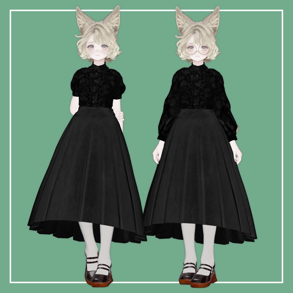 【VRChat】Marycia専用 LongSkirt専用ブラウス(MA対応)