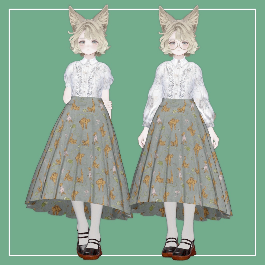 【VRChat】Marycia専用 LongSkirt専用ブラウス(MA対応)