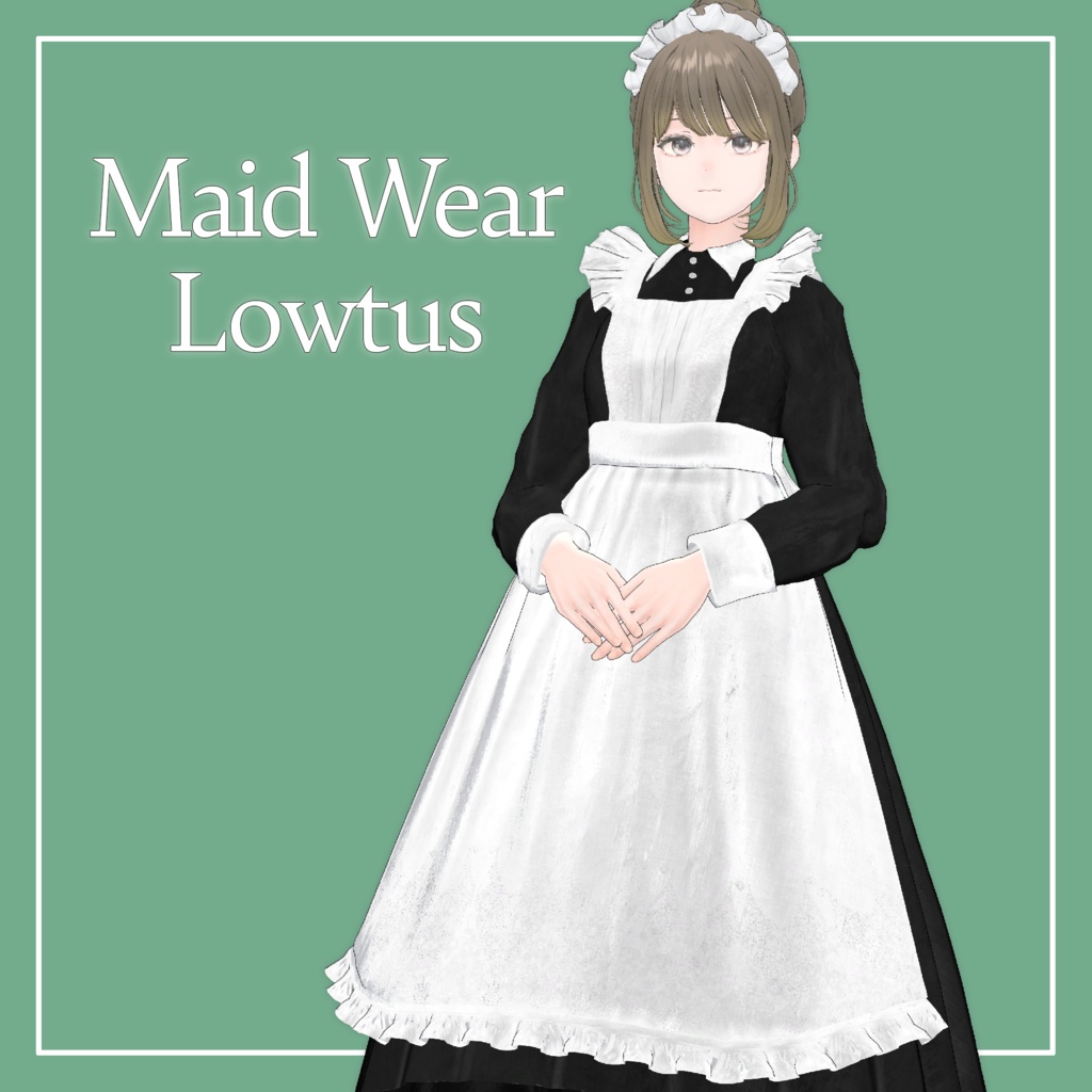【VRChat】Lowtus専用 クラシカルメイド服（MA対応）