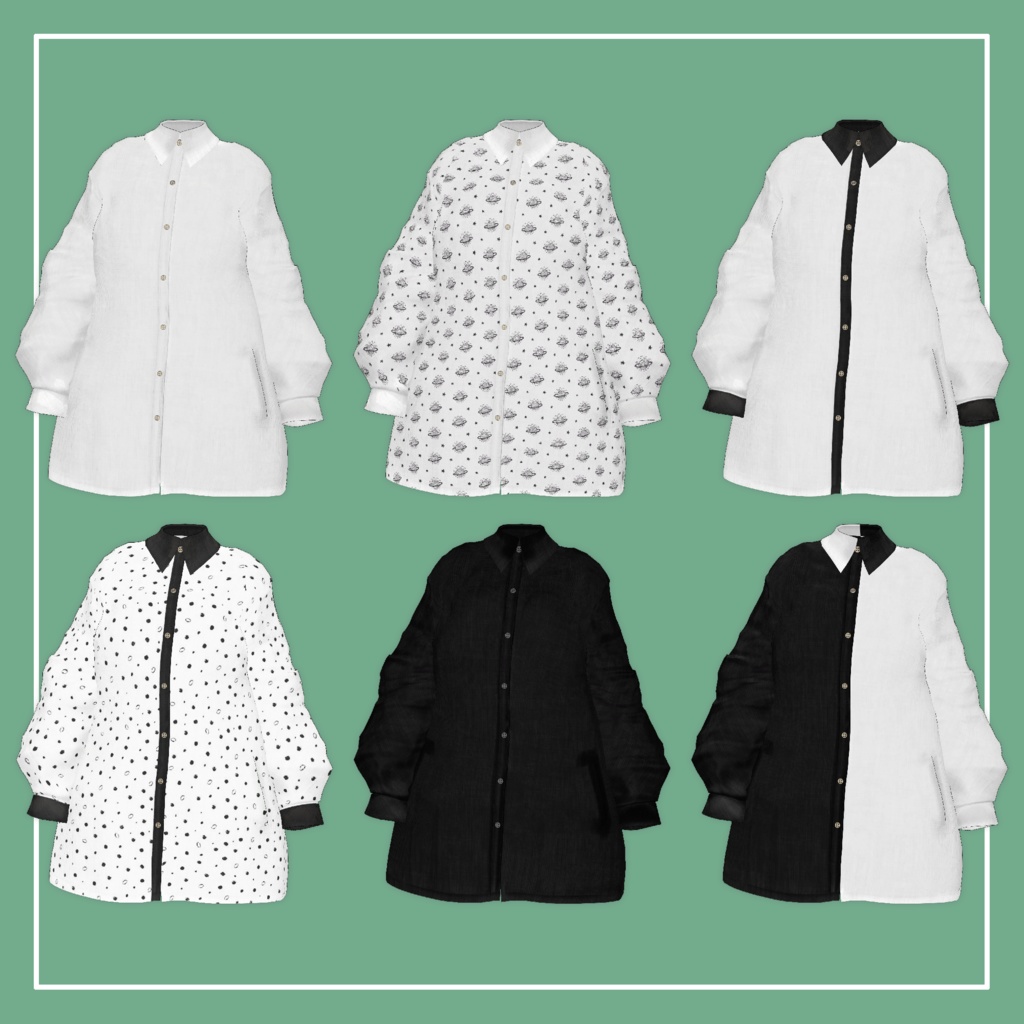 【VRChat】Grus / Lapwing専用 BIG Shirt(MA対応)