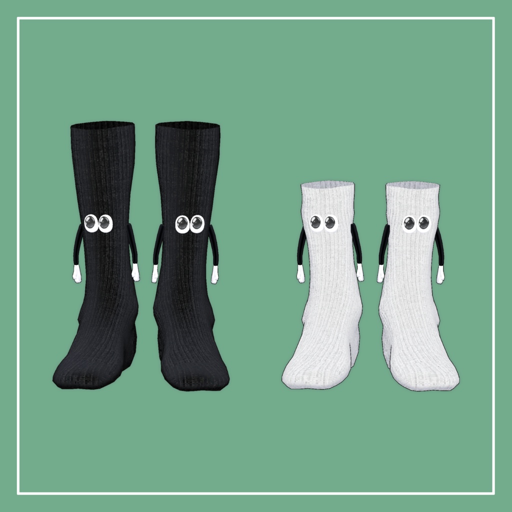 【VRChat】Marycia専用 変なくつ下(パーツのみデータ有り)(MA対応)