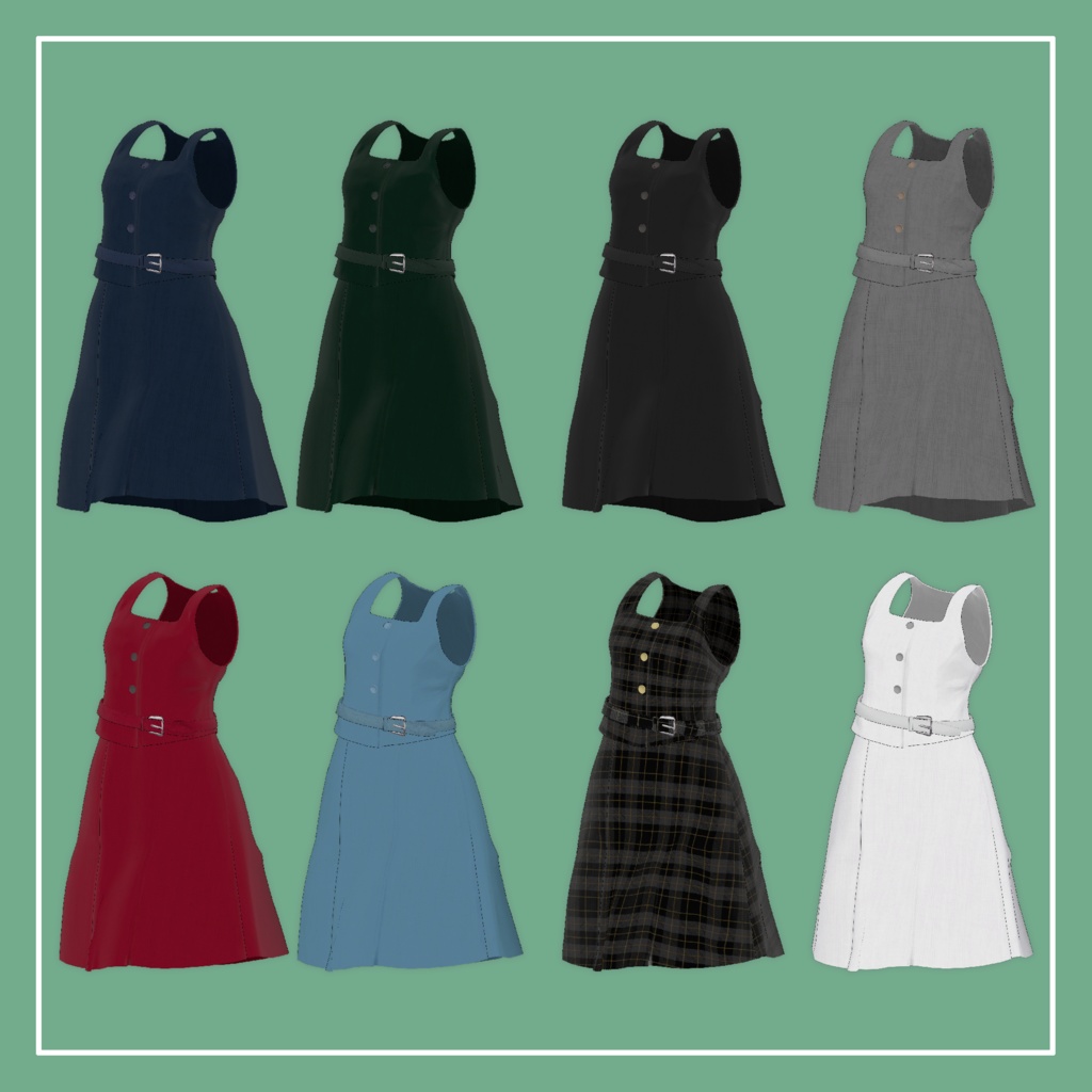 【VRChat】Marycia専用 ブラウス対応 制服キット(MA対応)