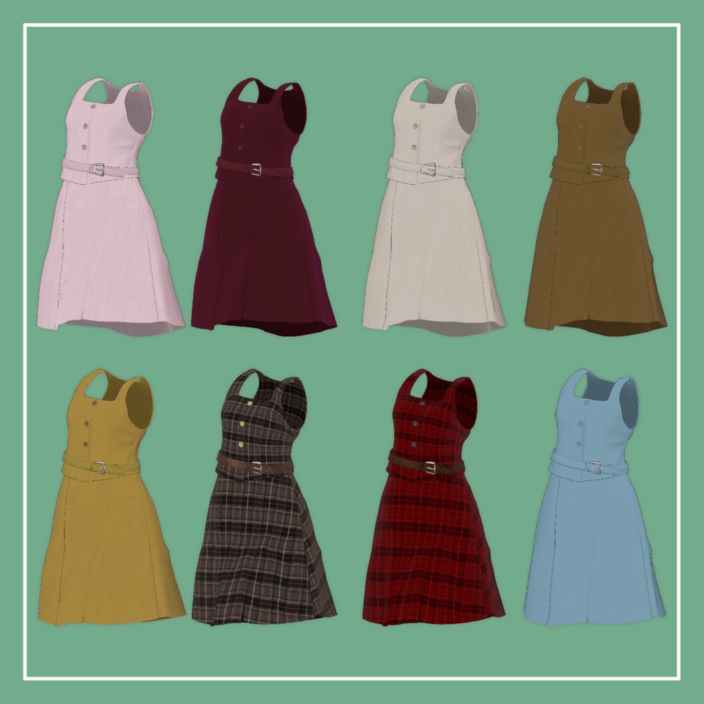 【VRChat】Marycia専用 ブラウス対応 制服キット(MA対応)