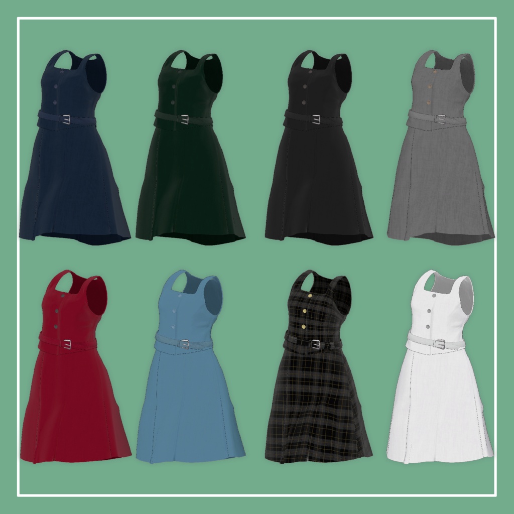 【VRChat】森羅専用 シンプル制服(MA対応)