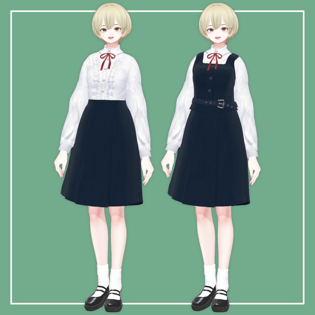 【VRChat】森羅専用 シンプル制服(MA対応)