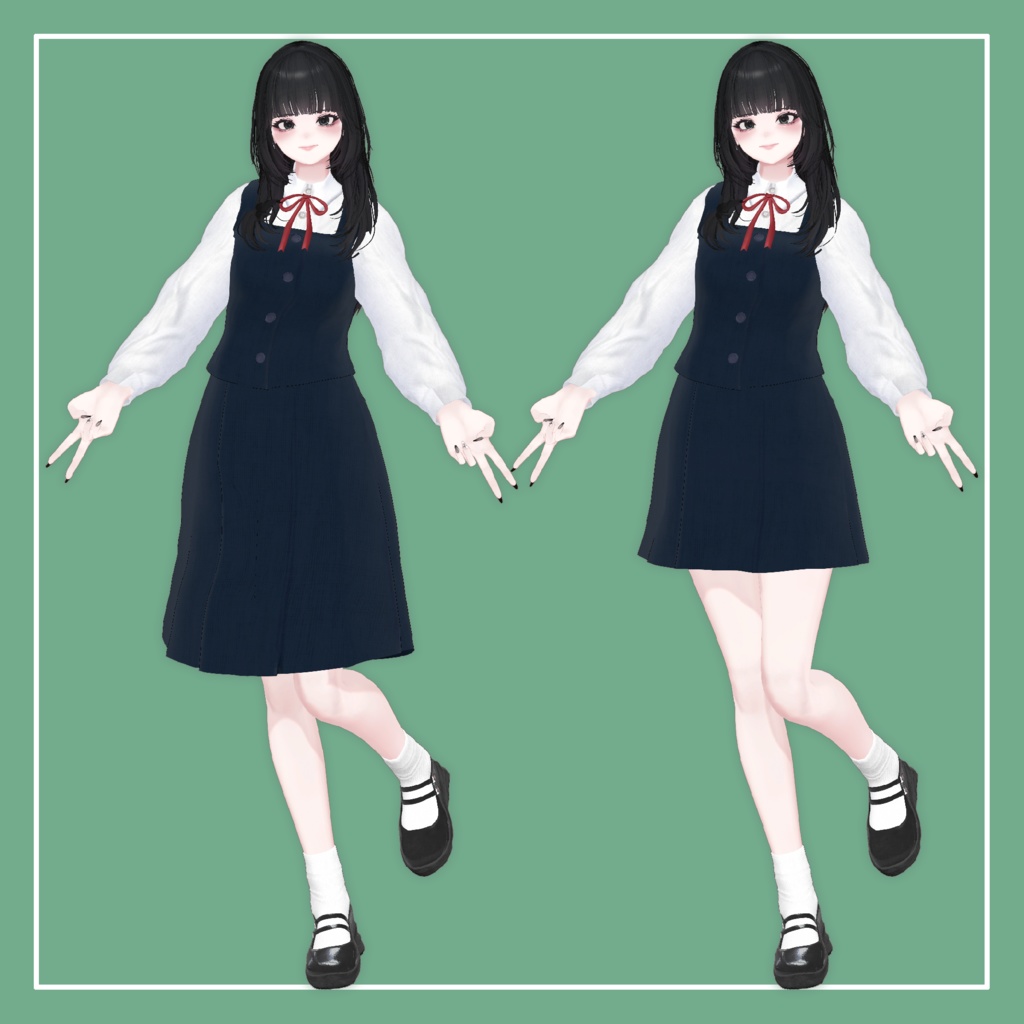 【VRChat】森羅専用 シンプル制服(MA対応)