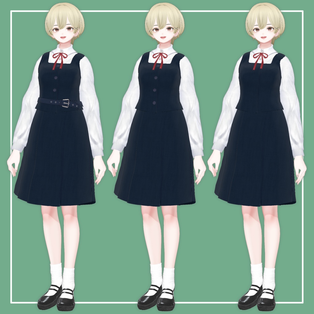 【VRChat】森羅専用 シンプル制服(MA対応)