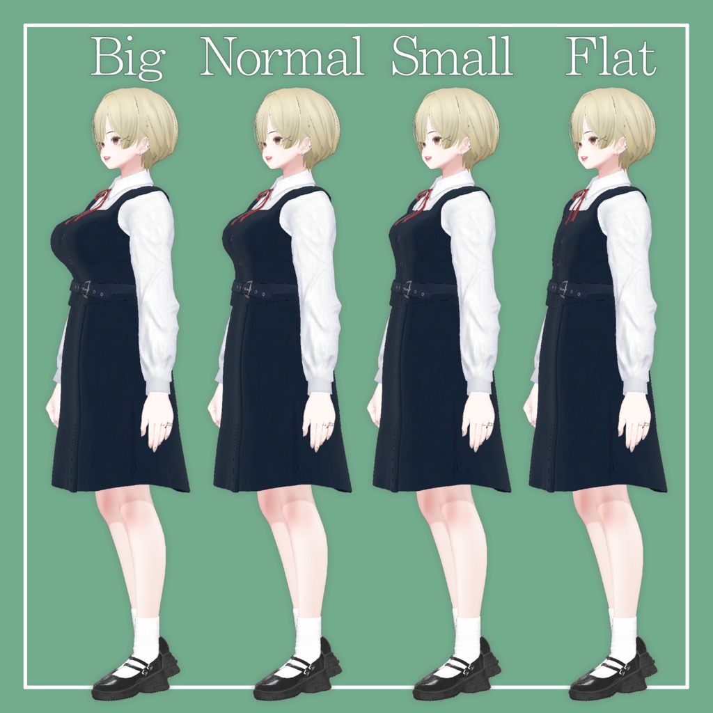 【VRChat】森羅専用 シンプル制服(MA対応)