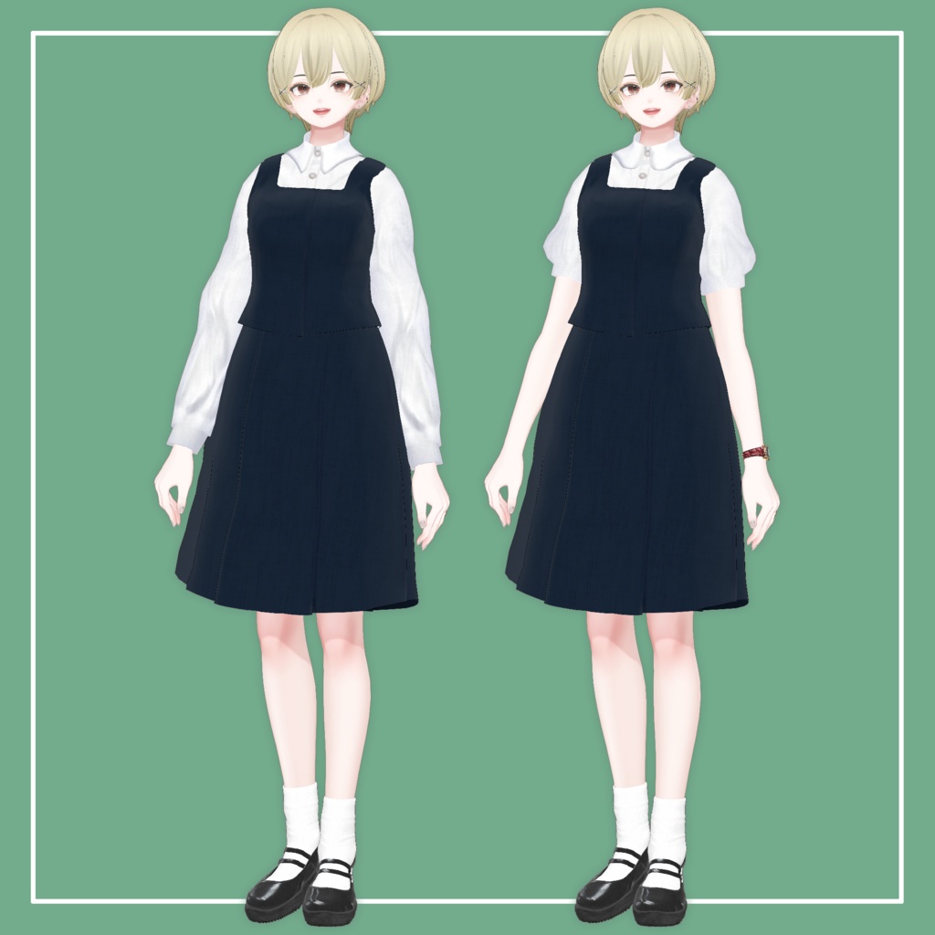 【VRChat】森羅専用 シンプル制服(MA対応)