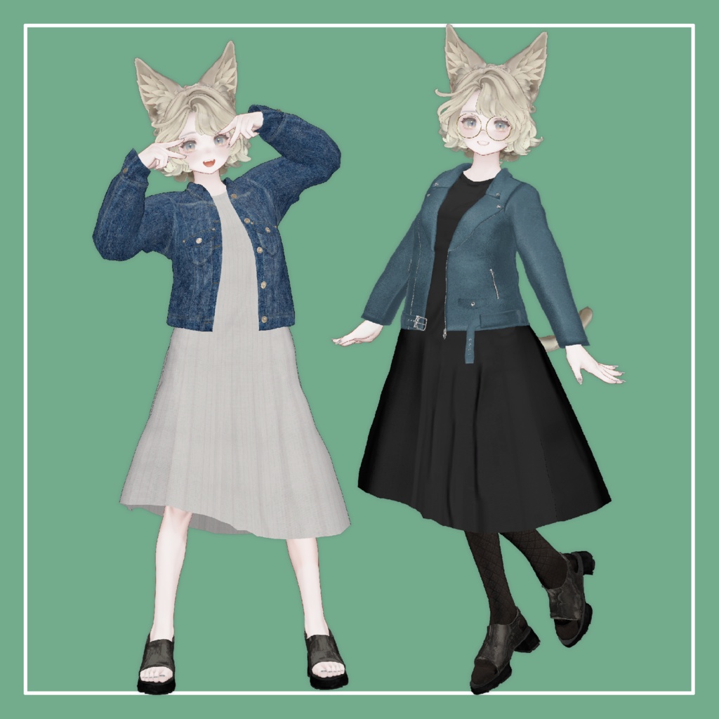 【VRChat】Marycia専用 ノースリーブワンピース(MA対応)