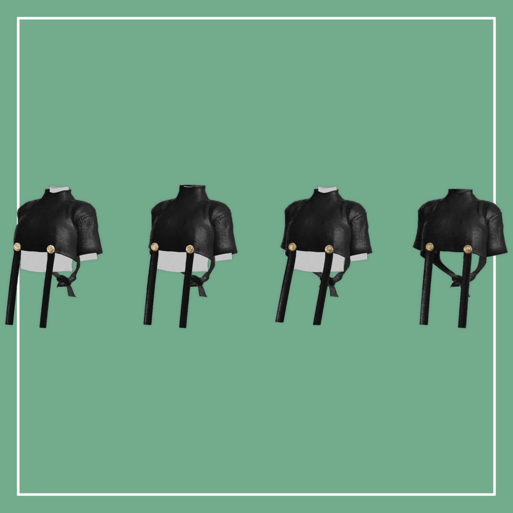 【VRChat】Marycia専用 HalfAppendTops(MA対応)