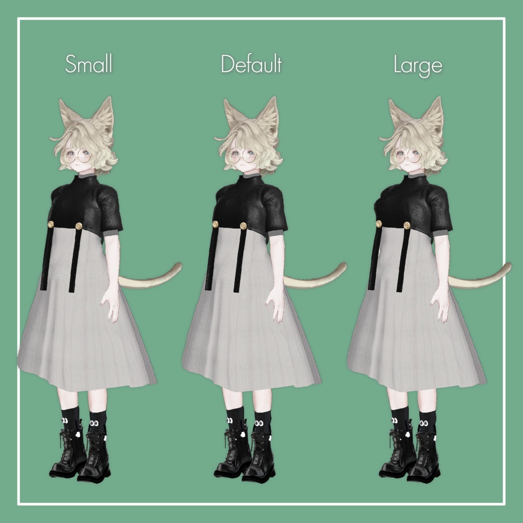 【VRChat】Marycia専用 HalfAppendTops(MA対応)